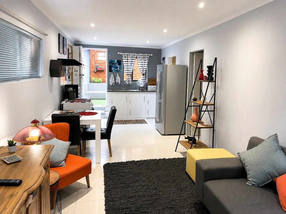 A private cottage for two — garden seating, braai, and a quiet Linden base without sharing a house.